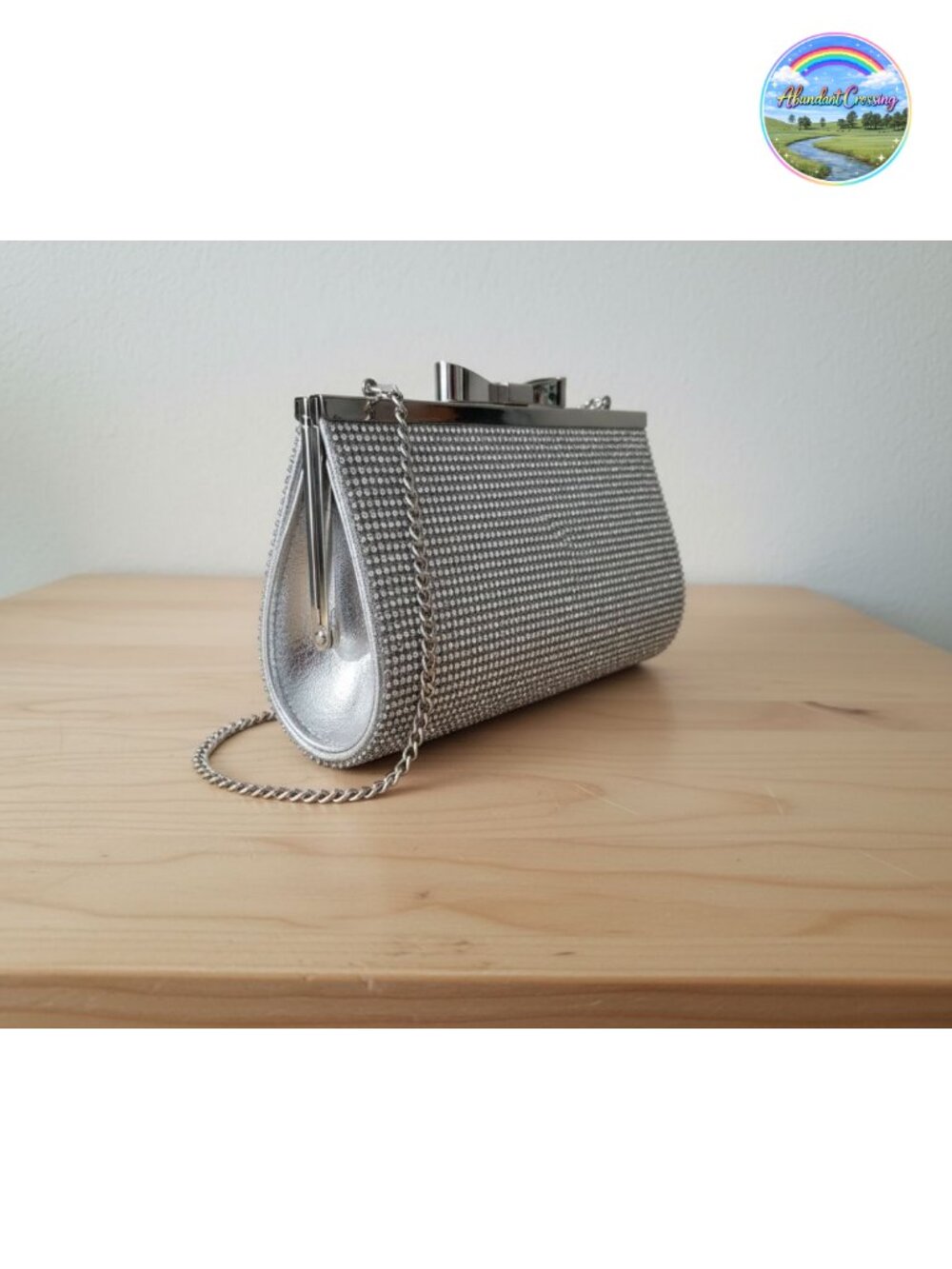 Sparkly Rhinestone Crystal Evening Clutch Bag